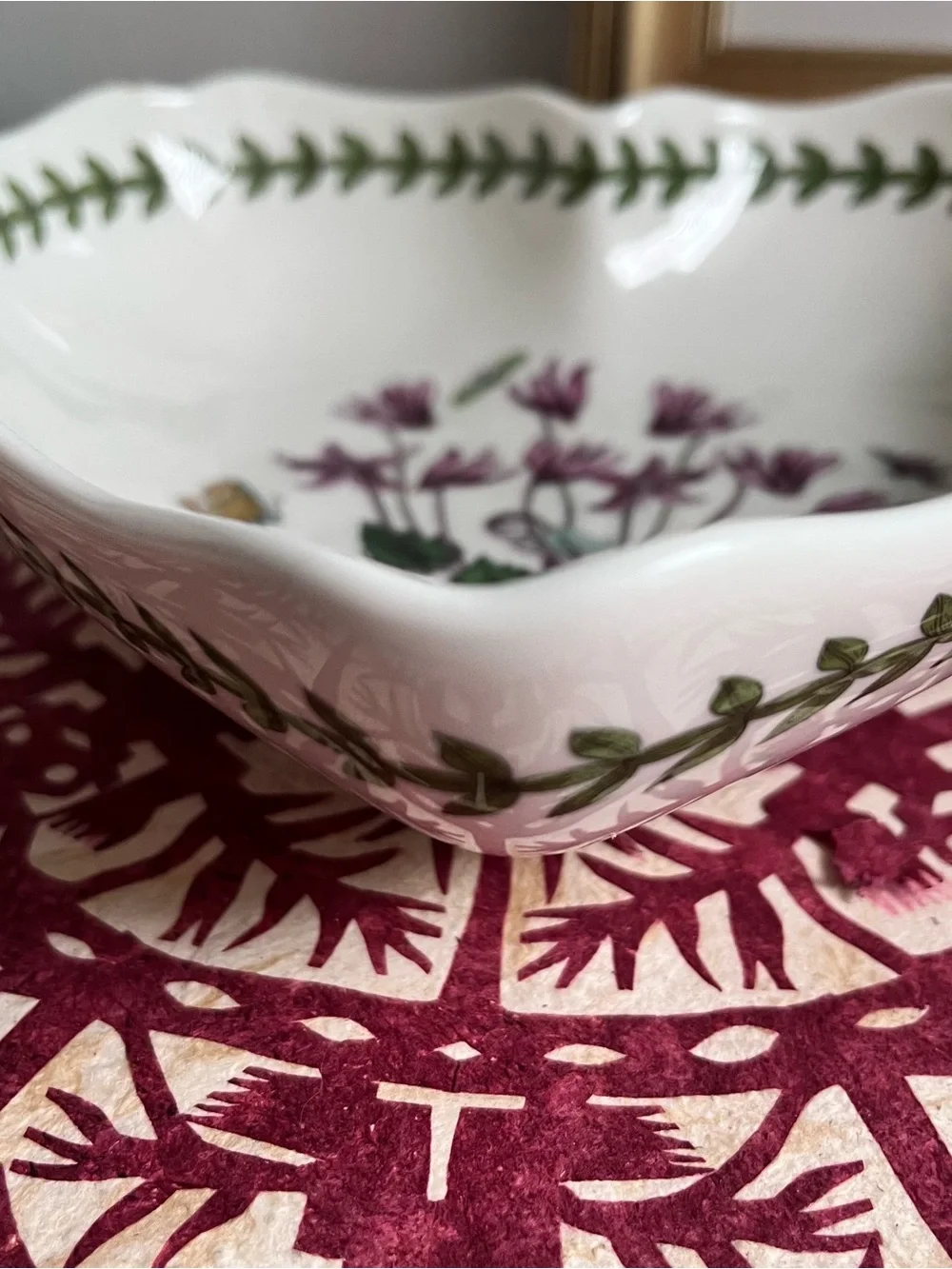 Portmeirion Botanic Garden heart shaped dish